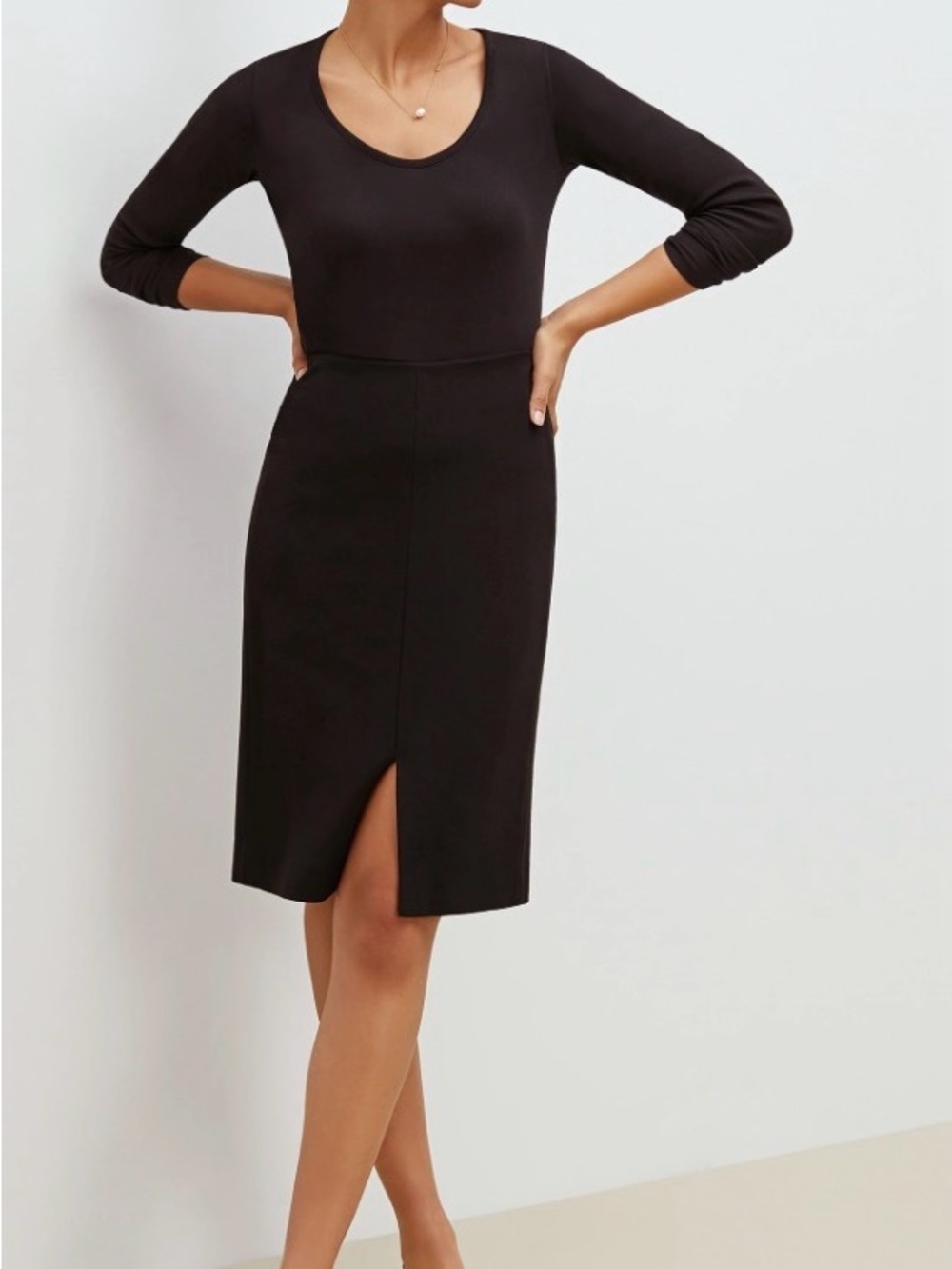 MM LaFleur The Greenpoint Skirt, Black, Size 14